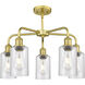 Clymer 5 Light 21.88 inch Satin Gold and Seedy Chandelier Ceiling Light