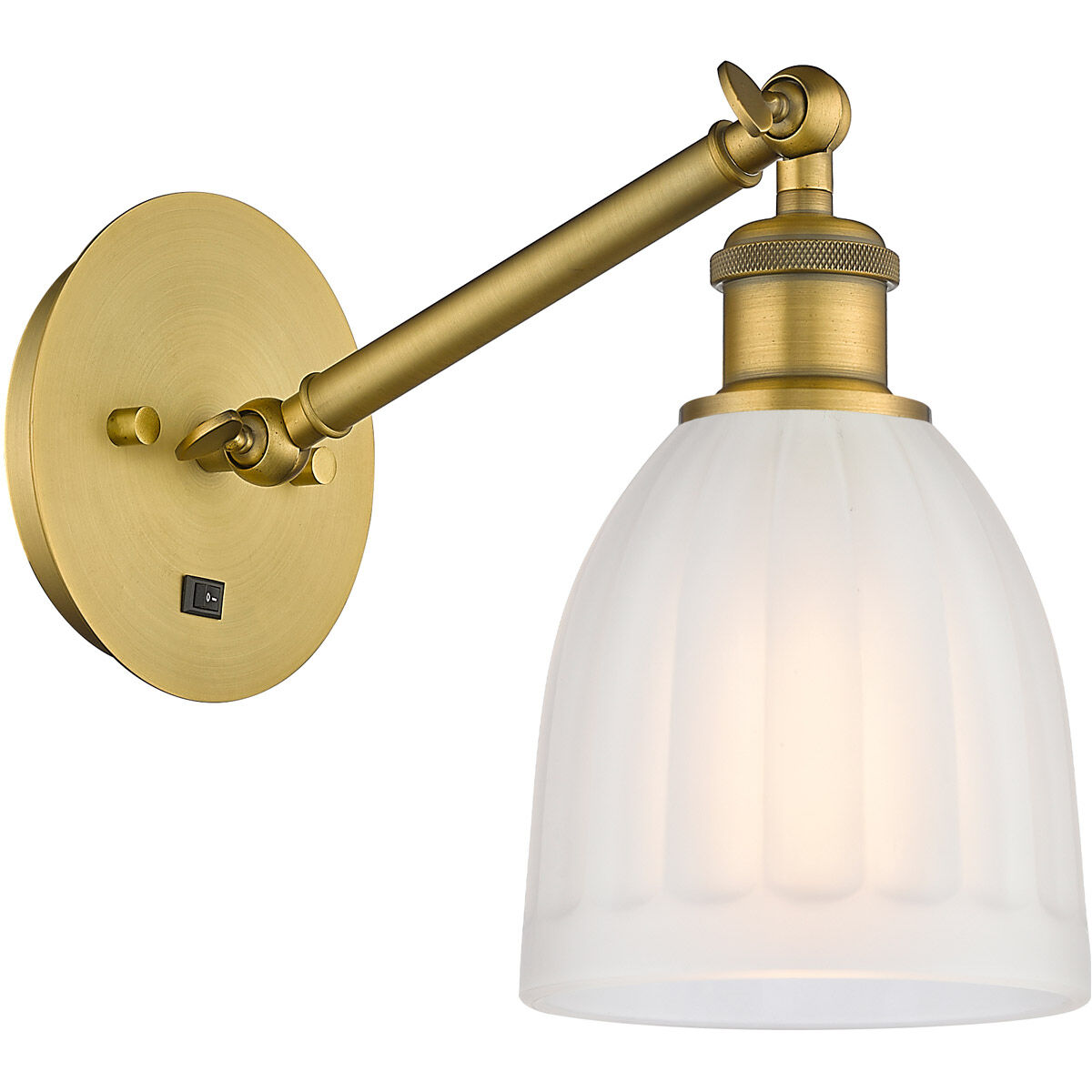Ballston Brookfield 1 Light 6 inch Brushed Brass Sconce Wall Light