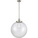 Franklin Restoration Beacon LED 18 inch Brushed Satin Nickel Pendant Ceiling Light in Seedy