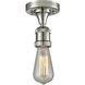 Franklin Restoration Bare Bulb 1 Light 5 inch Polished Nickel Semi-Flush Mount Ceiling Light, Franklin Restoration