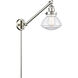 Olean 18 inch 3.50 watt Satin Nickel Swing Arm Wall Light, Franklin Restoration
