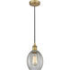 Edison Eaton 1 Light 6 inch Brushed Brass Mini Pendant Ceiling Light