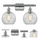 Ballston Athens LED 16 inch Polished Chrome Bath Vanity Light Wall Light in Clear Glass, Ballston