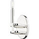 Downtown Urban Lexington Wallchiere Wall Light in Polished Nickel
