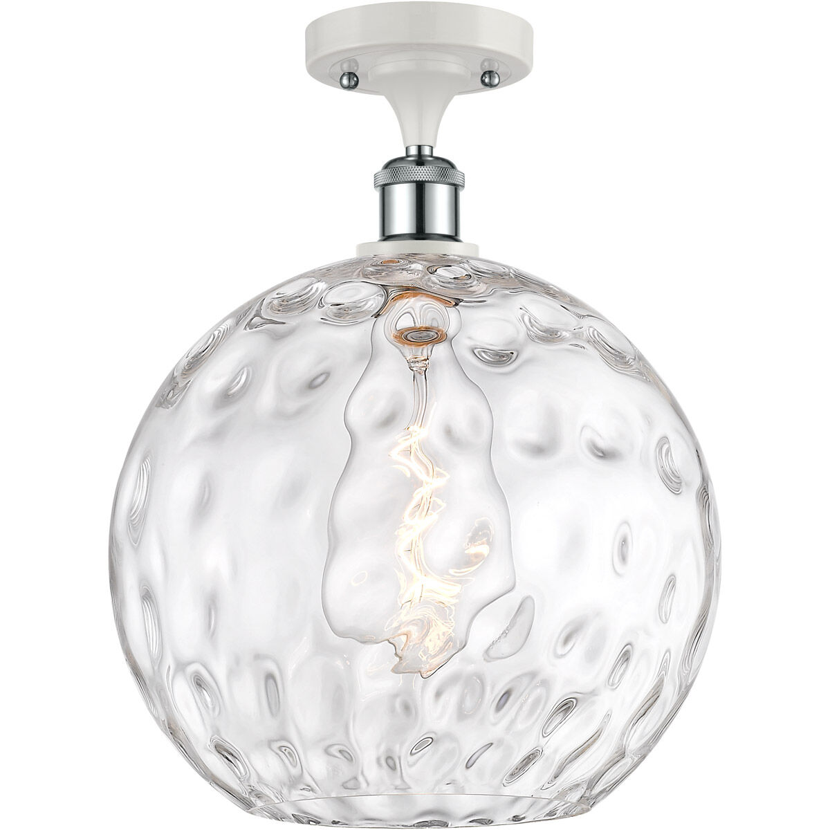 Ballston Athens Water Glass 1 Light 12.00 inch Semi-Flush Mount