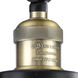 Franklin Restoration Bellmont 1 Light 6.5 inch Black Antique Brass Sconce Wall Light in Matte White Glass, Franklin Restoration