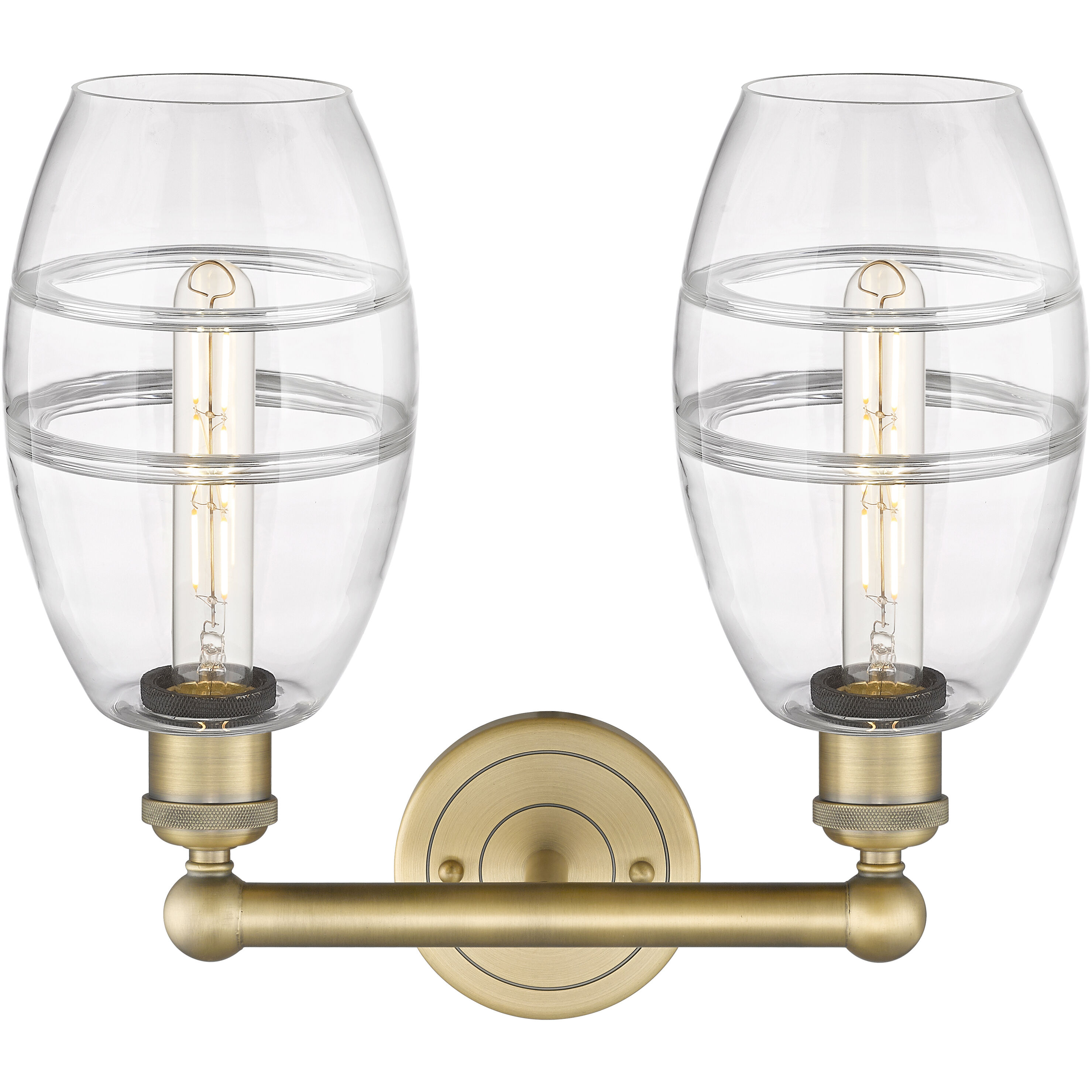 Edison Vaz 2 Light 14.88 inch Brushed Brass Bath Vanity Light Wall Light