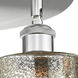 Cobbleskill 3 Light 16.75 inch Satin Nickel Flush Mount Ceiling Light in Mercury