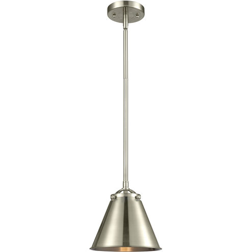 Nouveau Appalachian 1 Light 8 inch Brushed Satin Nickel Mini Pendant Ceiling Light in Incandescent, Nouveau
