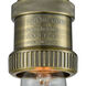 Franklin Restoration Bare Bulb 1 Light 5 inch Antique Brass Semi-Flush Mount Ceiling Light