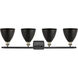 Ballston Dome LED 37.5 inch Black Antique Brass Bath Vanity Light Wall Light
