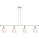 Ballston Brookfield LED 48 inch White and Polished Chrome Island Light Ceiling Light in White Glass, Ballston