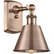 Ballston Smithfield LED 7 inch Antique Copper Sconce Wall Light, Ballston