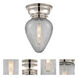 Aditi Geneseo LED 7 inch Polished Nickel Flush Mount Ceiling Light, Aditi
