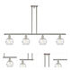 Ballston Small Deco Swirl LED 46 inch Polished Nickel Island Light Ceiling Light, Ballston