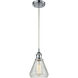 Ballston Conesus LED 6 inch Polished Chrome Mini Pendant Ceiling Light, Ballston
