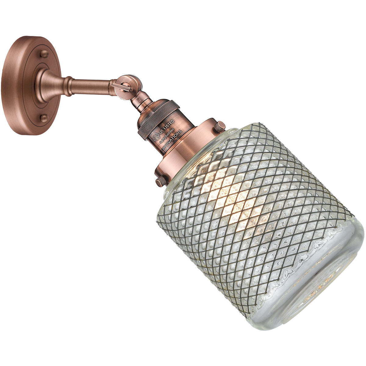 Franklin Restoration Stanton LED 6 inch Antique Copper Sconce Wall Light, Franklin Restoration
