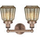 Chatham 2 Light 15.5 inch Antique Copper Bath Vanity Light Wall Light in Mercury