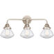 Nouveau 2 Olean LED 25 inch Polished Nickel Bath Vanity Light Wall Light in Clear Glass