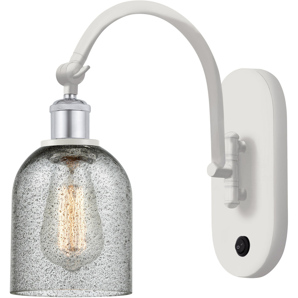 Ballston Caledonia LED 5 inch White and Polished Chrome Sconce Wall Light