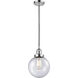 Franklin Restoration Beacon LED 8 inch Polished Chrome Mini Pendant Ceiling Light in Seedy, Franklin Restoration