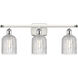 Ballston Bridal Veil 3 Light 25 inch White Polished Chrome Bath Vanity Light Wall Light