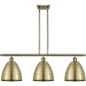Ballston Dome 3 Light 36 inch Antique Brass Island Light Ceiling Light