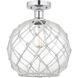 Edison Farmhouse Rope 1 Light 10.00 inch Semi-Flush Mount