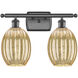 Ballston Preston 2 Light 16.25 inch Oil Rubbed Bronze Bath Vanity Light Wall Light in Mercury
