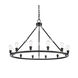 Ballston Saloon 12 Light 50 inch Matte Black Chandelier Ceiling Light