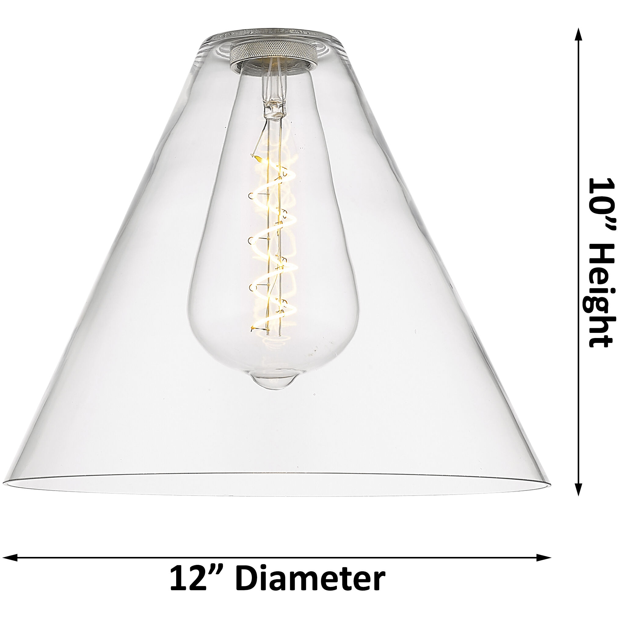 Crown Point 1 Light 12 inch Matte Black Flush Mount Ceiling Light in Clear Glass