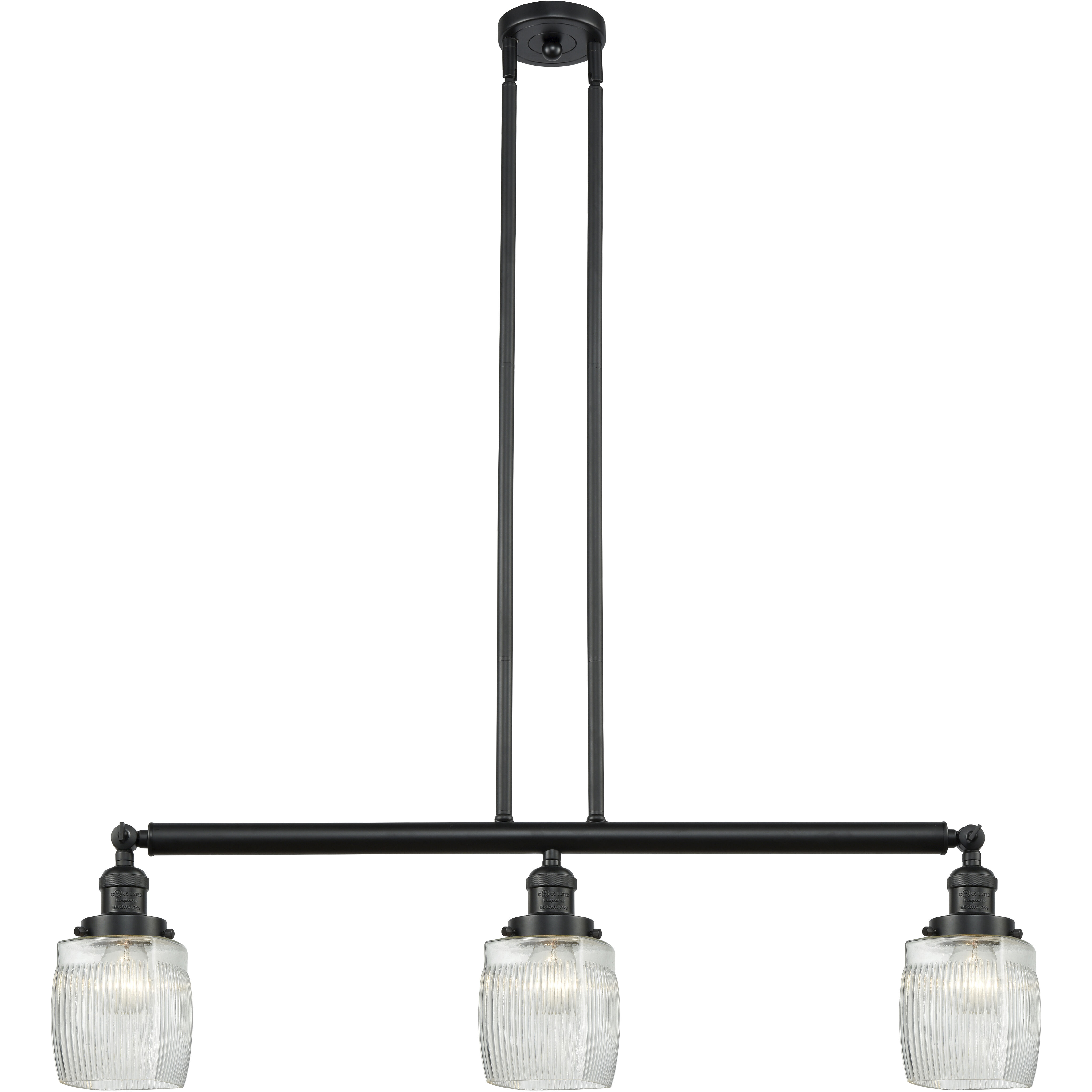 Franklin Restoration Colton LED 38 inch Matte Black Island Light Ceiling Light, Franklin Restoration
