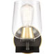 Remy LED 4.5 inch Black Satin Brass Bath Vanity Light Wall Light