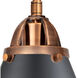 Nouveau 2 Appalachian 2 Light 16 inch Antique Copper Bath Vanity Light Wall Light in Matte Black