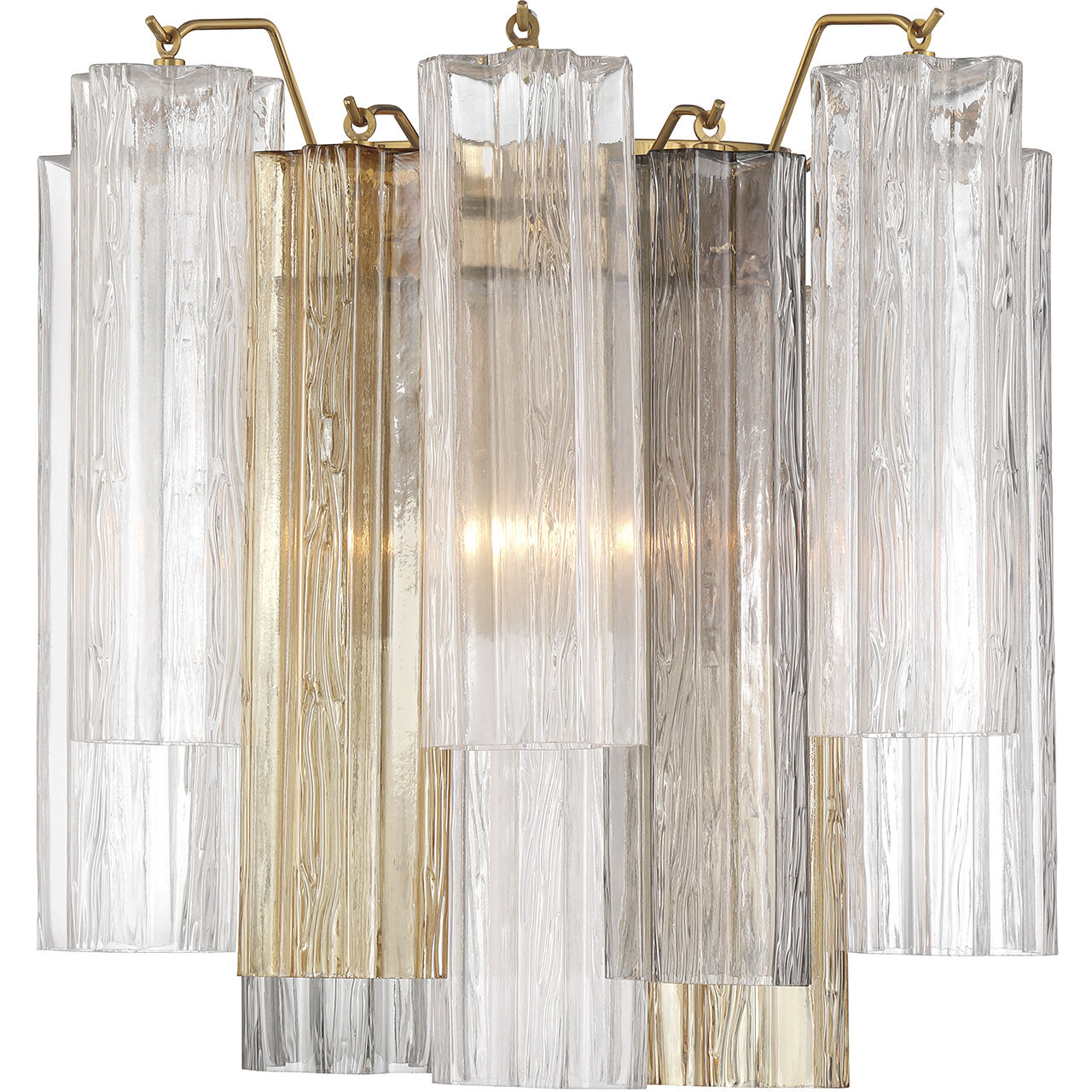 Addis Bath Wall Light in Tronchi Glass Autumn