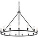 Ballston Saloon 20 Light 60 inch Matte Black Chandelier Ceiling Light