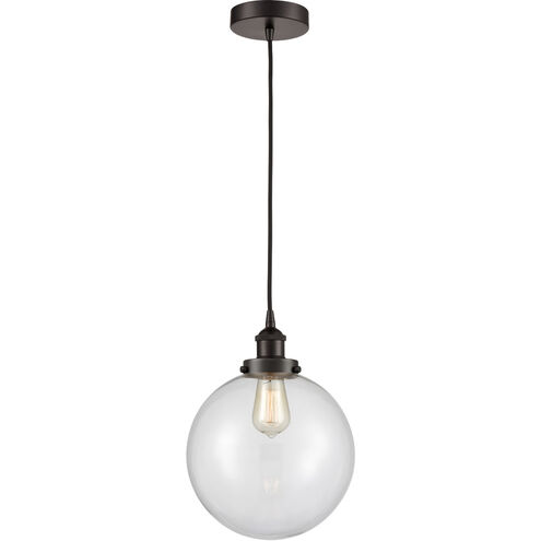 Edison Beacon LED 10 inch Oil Rubbed Bronze Mini Pendant Ceiling Light