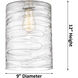 Edison Cobbleskill LED 9 inch Antique Copper Mini Pendant Ceiling Light in Matte White Glass