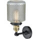 Franklin Restoration Stanton LED 6 inch Black Antique Brass Sconce Wall Light, Franklin Restoration