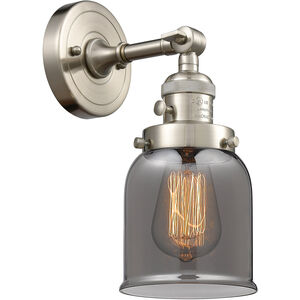 Franklin Restoration Small Bell LED 5 inch Brushed Satin Nickel Sconce Wall Light, Franklin Restoration