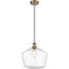 Ballston Cindyrella 1 Light 12 inch Brushed Brass Mini Pendant Ceiling Light