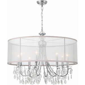 Hampton 8 Light 32 inch Polished Chrome Chandelier Ceiling Light