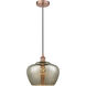 Edison Fenton LED 11 inch Antique Copper Mini Pendant Ceiling Light