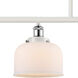 Ballston Large Bell 4 Light 48 inch White and Polished Chrome Island Light Ceiling Light in Matte White Glass