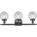 Ballston Beacon LED 26 inch Matte Black Bath Vanity Light Wall Light in Seedy Glass, Ballston