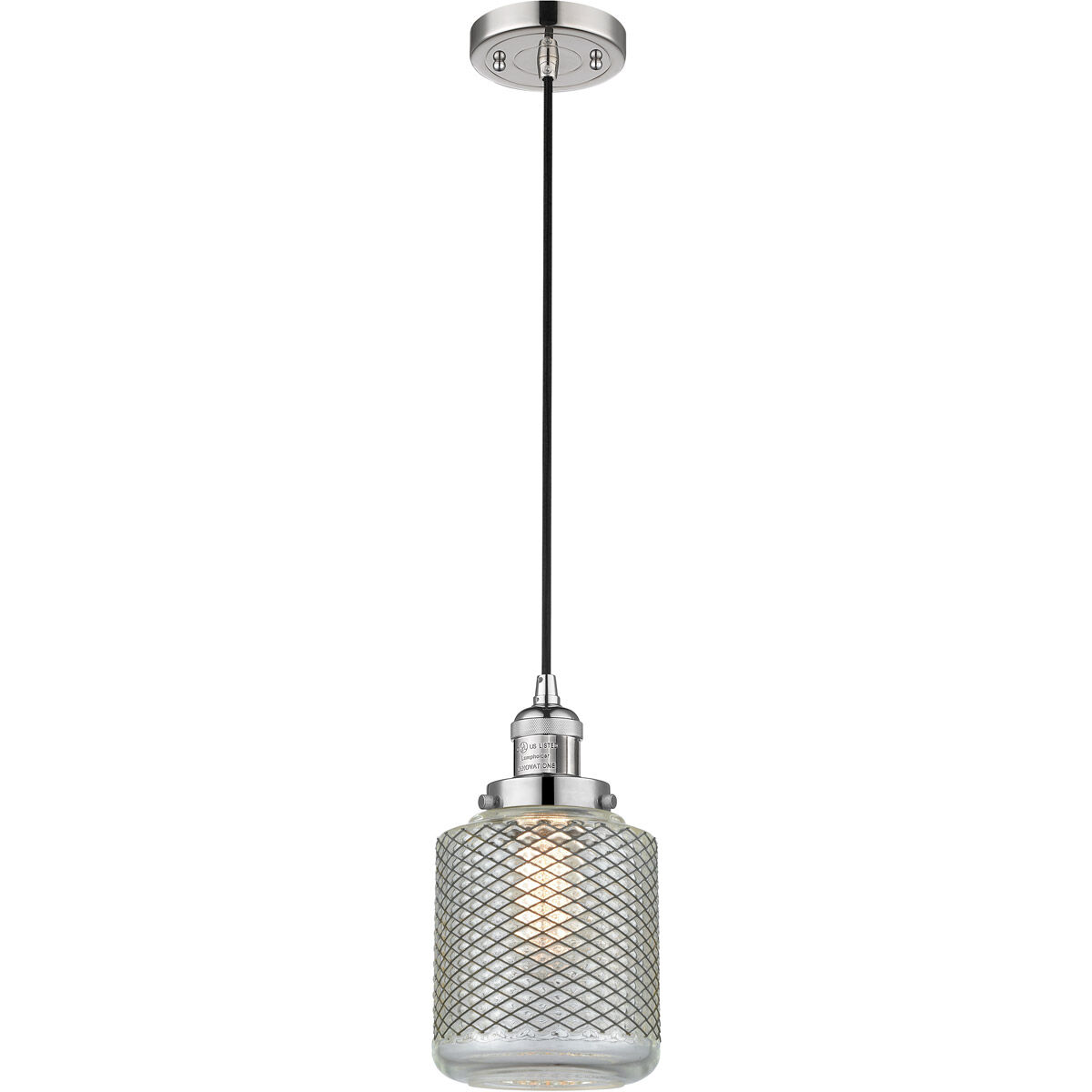 Franklin Restoration Stanton LED 6 inch Polished Nickel Mini Pendant Ceiling Light, Franklin Restoration