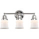 Aditi Small Canton 3 Light 21.25 inch Polished Chrome Bath Vanity Light Wall Light, Aditi