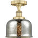 Bell 1 Light 7.75 inch Semi-Flush Mount