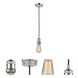 Franklin Restoration Bare Bulb 1 Light 2 inch Polished Chrome Mini Pendant Ceiling Light, Franklin Restoration