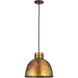 Charita 1 Light 14 inch Burnt Copper Pendant Ceiling Light